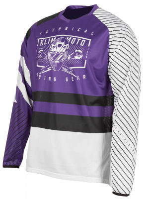 Bluza enduro Klim Petrol fioletowo-biała