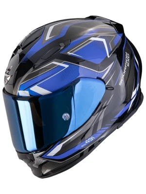 Kask integralny Scorpion Exo-491 Zumo czarno-niebieski