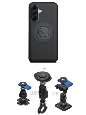 Zestaw 360 Quad Lock: etui MAG na telefon Samsung Galaxy A56 (magnetyczne) + wybrane komponenty