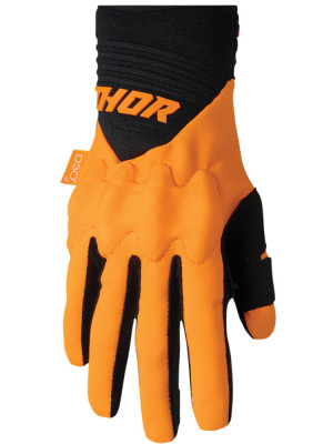 Rękawice cross Thor Rebound fluo pomarańczowo-czarne