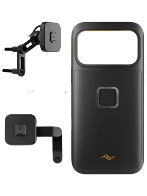 Zestaw na motocykl: etui Peak Design Mobile Gnar Case do smartfona Iphone 17 Pro Max z mocowaniem motocykla