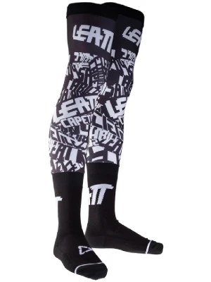 Skarpety pod ortezy Leatt Knee Brace czarno-białe