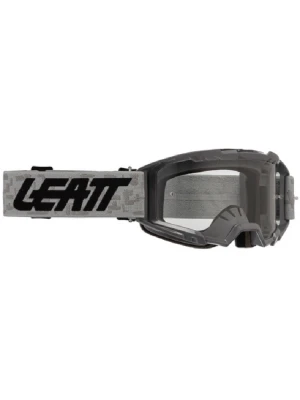 Gogle motocyklowe Leatt Vizion 3.5 z przezroczystą szybą czarno-szare