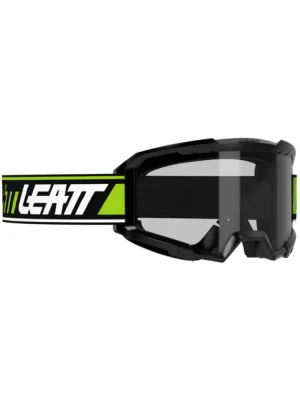 Gogle motocyklowe Leatt Vizion 2.5 z przezroczystą szybką, czarno-zielone