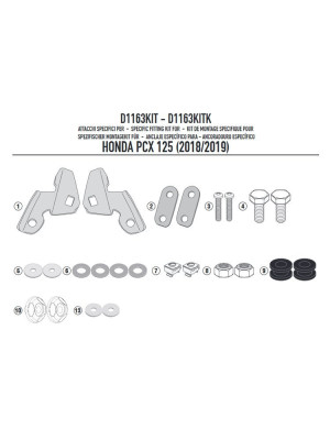 Mocowanie Givi do szyby 5139S do BMW F 900 R (20-)