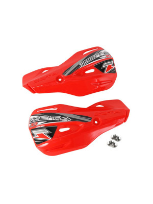 Szalki X3 do osłon dłoni ZETA z dodatkową osłoną pomp hydraulicznych, czerwone