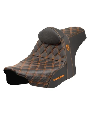 Kanapa motocyklowa dla kierowcy i pasażera z podparciem lędźwiowym Saddlemen SDC Performance Pro Series Gripper Harley Davidson Road Glide/ Street Gl