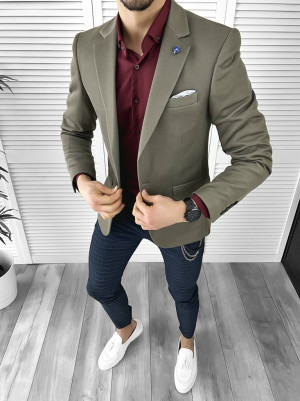 Tinuta barbati smart casual Pantaloni + Camasa + Sacou 10364