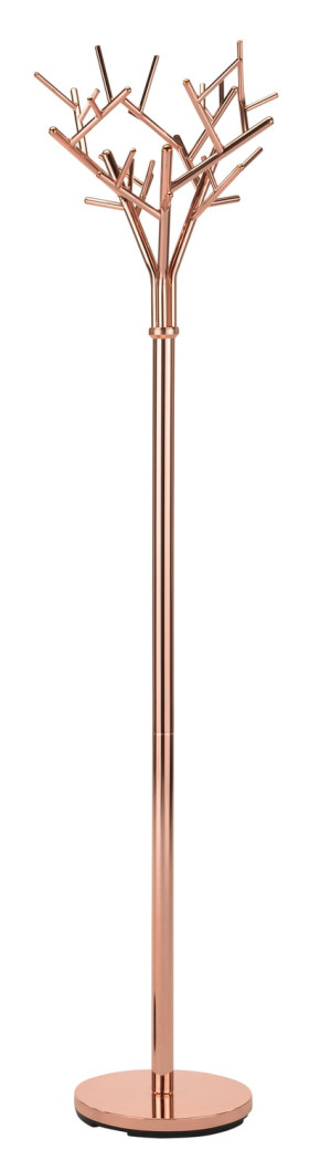 Wieszak ze stali chromowanej w kolorze miedzianym 180cm
