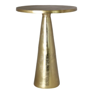 Stolik kawowy metalowy w kolorze złotym 45x45x61cm