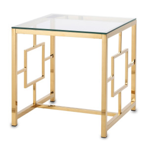 STOLIK CHROMOWANY KLASYCZNY 55x55x55cm