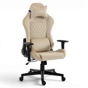 Fotel Gamingowy Delagear G 505 Beżowy Materiałowy