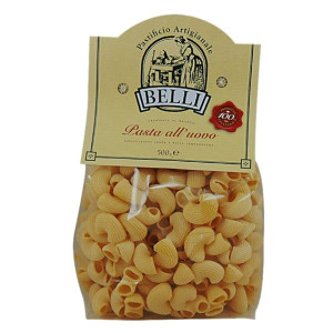 SKOSZTUJ Belli makaron Pipe Rigate jajeczny - karbowane kolanka 500 g. | Delikatesy Włoskie - włoskie produkty premium
