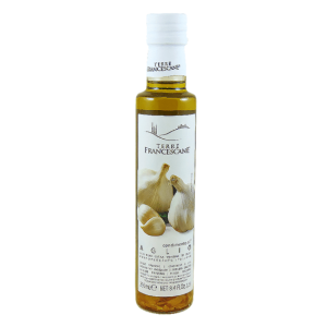 SKOSZTUJ Terre Francescane Oliwa czosnkowa 250 ml| Delikatesy Włoskie - Włoskie Produkty Premium | Delikatesy Włoskie - włoskie produkty premium