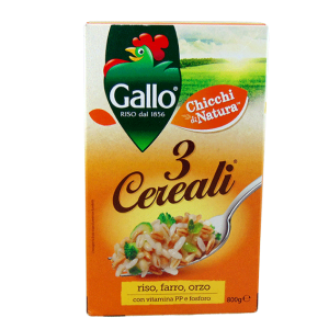 SKOSZTUJ Gallo 3 ziarna - ryż, orkisz i jęczmień 800g | Delikatesy Włoskie - włoskie produkty premium