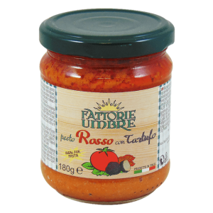 SKOSZTUJ FATTORIE UMBRE  Czerwone pesto  z truflami 180g | Delikatesy Włoskie - włoskie produkty premium