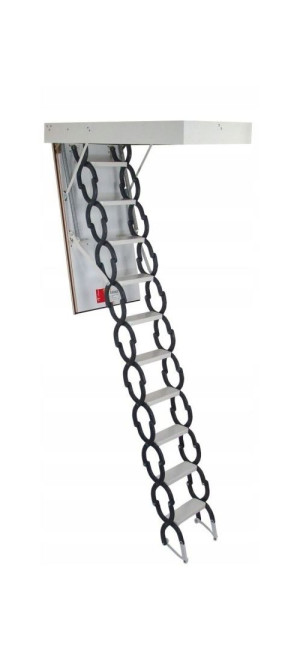 33mm Scheren-Loft-Leiter 120x70 H=325cm