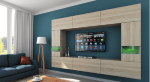 Future 29 1B Modernes Wohnzimmer Wohnwand Wohnschrank Schrankwand Möbel Mediawand