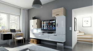 Anbauwand Wohnwand Wohnwände Schrankwand Modernes Wohnzimmer NEU Future 9 1B