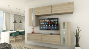 Future 30 1B Modernes Wohnzimmer Wohnwand Wohnschrank Schrankwand Möbel Mediawand