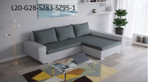 Ecksofa Schlaffunktion Bettfunktion Couch Sofa L  Textil Garnitur Eckcouch  L20-G2B