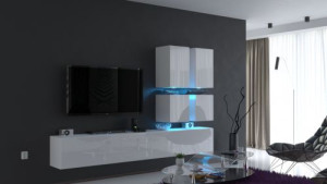 Future 76, Modernes Wohnzimmer, Wohnwände, Wohnschränke, Schrankwand, Möbel