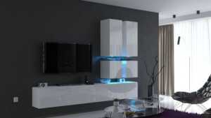 Future 77, Modernes Wohnzimmer, Wohnwände, Wohnschränke, Schrankwand, Möbel