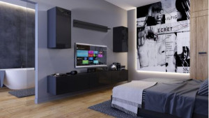 Dylan N27- Modernes Wohnzimmer, Wohnwand, Wohnschrank, Schrankwand, Möbel
