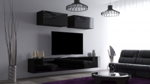 Magic N29- Modernes Wohnzimmer, Wohnwand, Wohnschrank, Schrankwand, Möbel