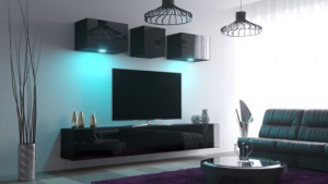 Idys N30- Modernes Wohnzimmer, Wohnwand, Wohnschrank, Schrankwand, Möbel