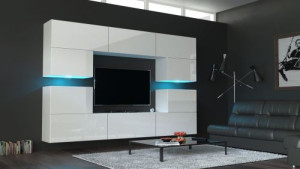 Empiria N34- Modernes Wohnzimmer, Wohnwand, Wohnschrank, Schrankwand, Möbel