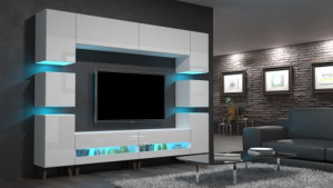 Heidi N36 - Modernes Wohnzimmer, Wohnwand, Wohnschrank, Schrankwand, Möbel