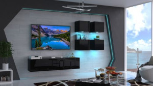Fiona N44 - Modernes Wohnzimmer, Wohnwand, Wohnschrank, Schrankwand, Möbel