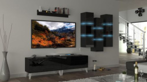 Heaven N45 - Modernes Wohnzimmer, Wohnwand, Wohnschrank, Schrankwand, Möbel
