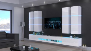 Jurat N51- Modernes Wohnzimmer, Wohnwand, Wohnschrank, Schrankwand, Möbel