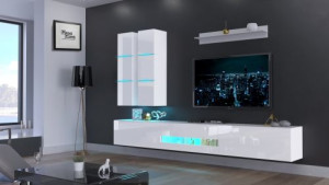 Roco N56 - Modernes Wohnzimmer, Wohnwand, Wohnschrank, Schrankwand, Möbel