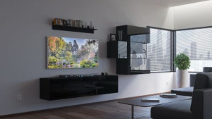 Mono N63- Modernes Wohnzimmer, Wohnwand, Wohnschrank, Schrankwand, Möbel