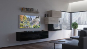 Mono N63- Modernes Wohnzimmer, Wohnwand, Wohnschrank, Schrankwand, Möbel