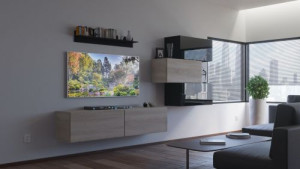 Mono N63- Modernes Wohnzimmer, Wohnwand, Wohnschrank, Schrankwand, Möbel