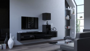 Luck N64- Modernes Wohnzimmer, Wohnwand, Wohnschrank, Schrankwand, Möbel