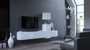 Luck N64- Modernes Wohnzimmer, Wohnwand, Wohnschrank, Schrankwand, Möbel