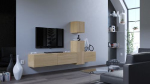 Luck N64- Modernes Wohnzimmer, Wohnwand, Wohnschrank, Schrankwand, Möbel
