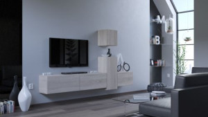 Luck N64- Modernes Wohnzimmer, Wohnwand, Wohnschrank, Schrankwand, Möbel