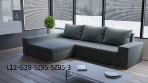 Ecksofa Schlaffunktion Bettfunktion Couch Sofa L  Textil Garnitur Eckcouch  L12-G2B