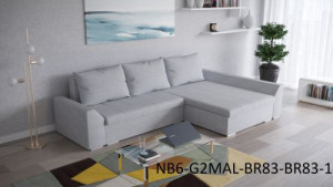 Ecksofa Schlaffunktion Bettfunktion Couch Sofa L  Textil Garnitur Eckcouch  L6-G2B