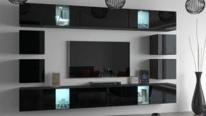 Ernest N66- Modernes Wohnzimmer, Wohnwand, Wohnschrank, Schrankwand, Möbel