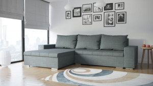 Ecksofa Schlaffunktion Bettfunktion Couch Sofa L  Textil Garnitur Eckcouch  L13-G2B