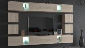 Ernest N66- Modernes Wohnzimmer, Wohnwand, Wohnschrank, Schrankwand, Möbel