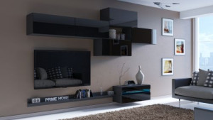 Mindy N68 Modernes Wohnzimmer Wohnwand Wohnschrank Schrankwand Möbel Mediawand