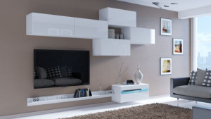 Mindy N68 Modernes Wohnzimmer Wohnwand Wohnschrank Schrankwand Möbel Mediawand